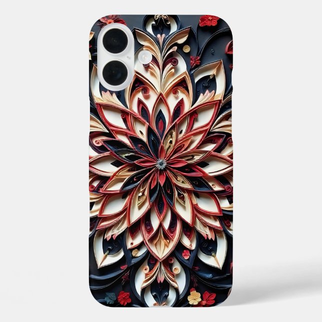 Floral  iPhone 16 plus hülle (Rückseite)
