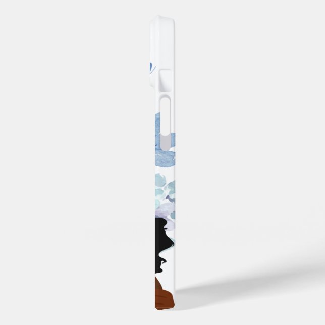 Floral iPhone Case - Elegant "Woman" Design (Rückseite / Links)