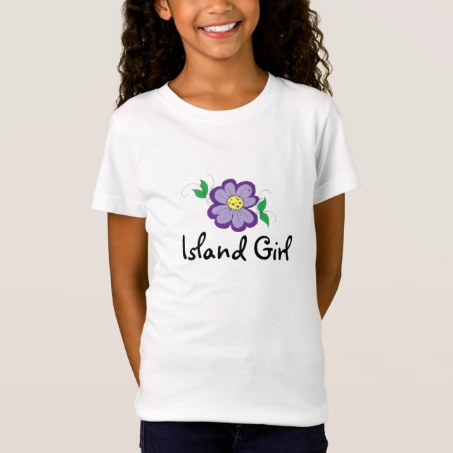 Floral Island Girl T-Shirt (Vorderseite)