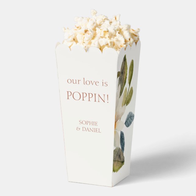Floral & Ivory Couple Popcorn Geschenkschachtel (Geplatzt)