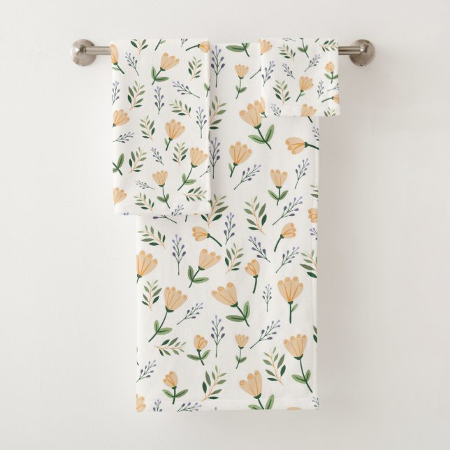 Floral jaune scandinave (En situation)