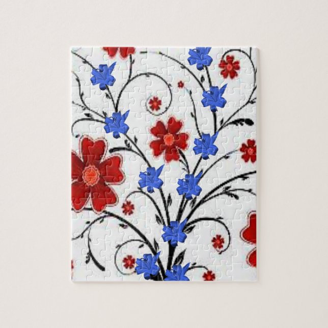 Floral Jigsaw Puzzle (Vertikal)