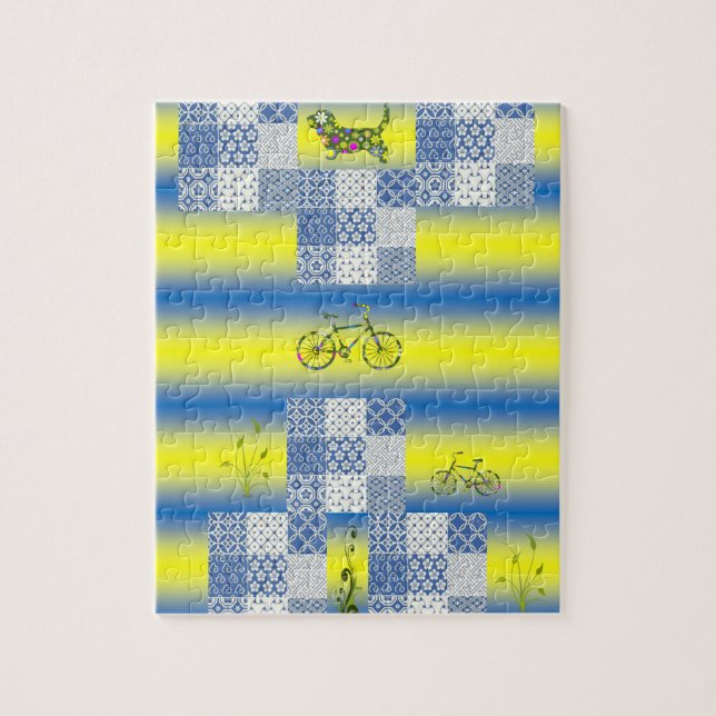 Floral Jigsaw Puzzle (Vertikal)