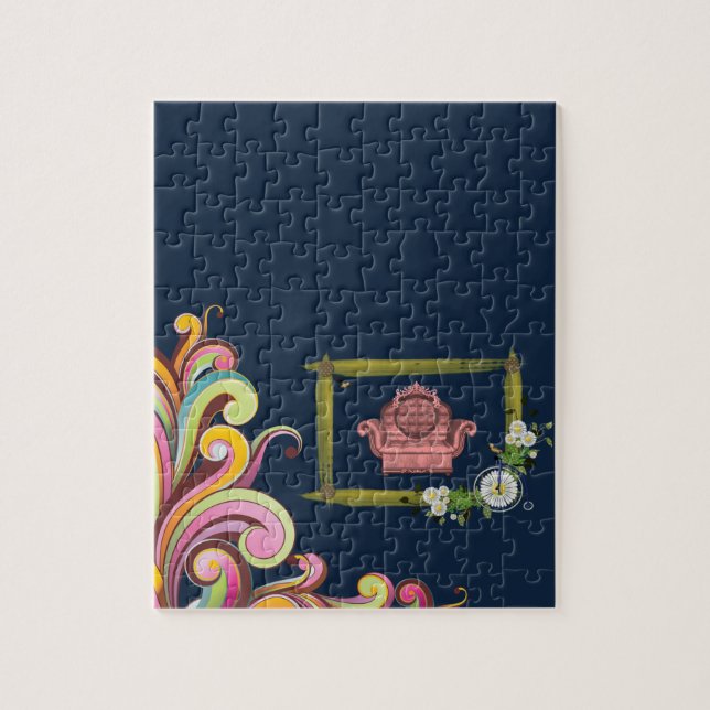 Floral Jigsaw Puzzle (Vertikal)