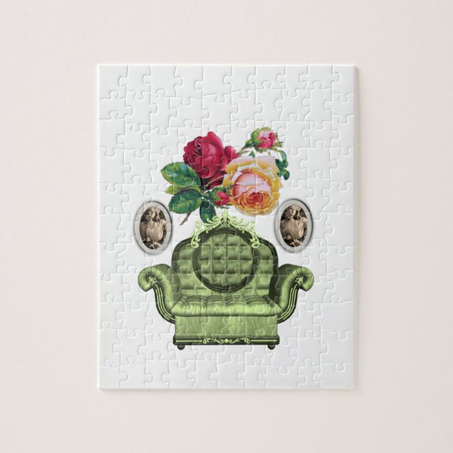 Floral Jigsaw Puzzle (Vertikal)