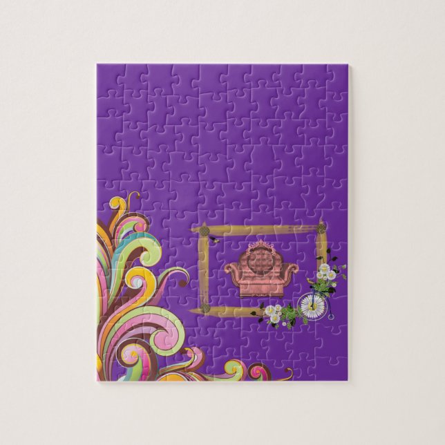 Floral Jigsaw Puzzle (Vertikal)