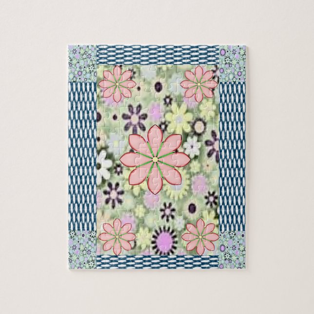 Floral Jigsaw Puzzle (Vertikal)