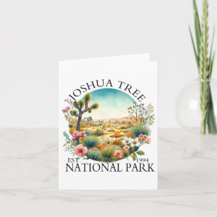 Floral Joshua Tree Nationalpark Wandern Camping Karte