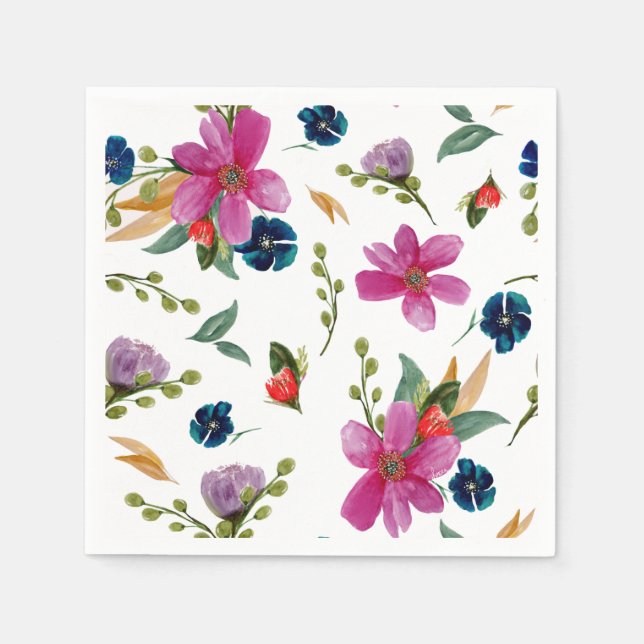Floral Joyeaux Signature Napkins Serviette (Vorderseite)