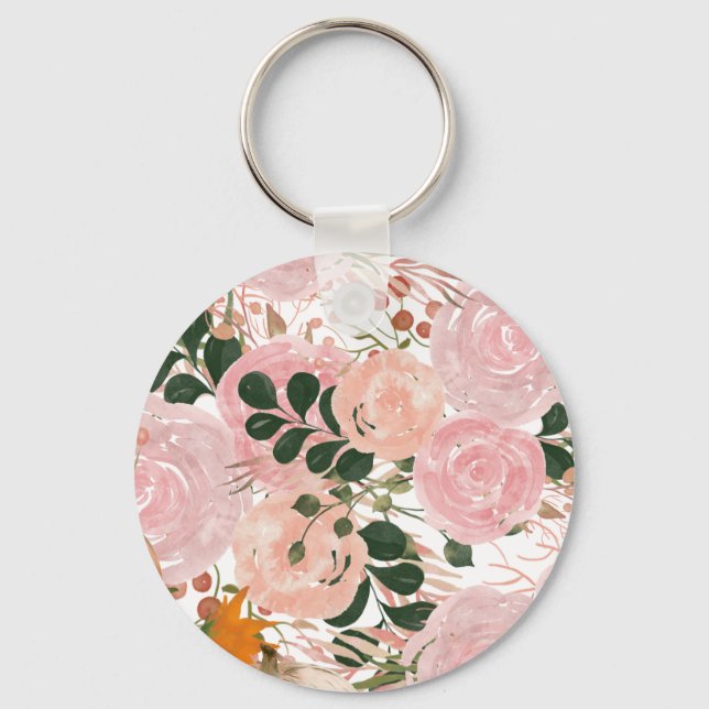 Floral Jumpsuit Schlüsselanhänger (Vorderseite)