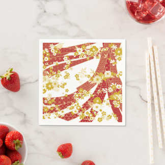 Floral Kimono Mix Muster Serviette