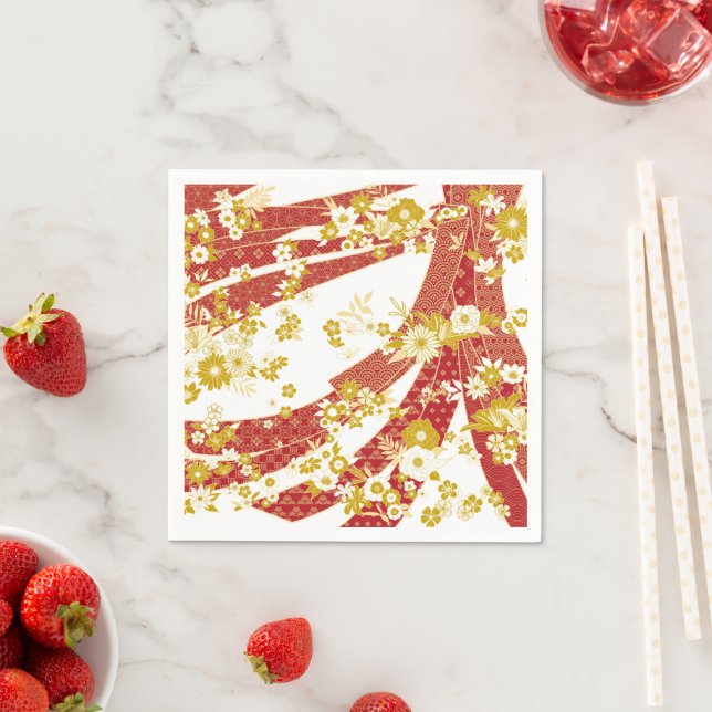 Floral Kimono Mix Muster Serviette (Beispiel)