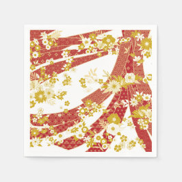 Floral Kimono Mix Muster Serviette