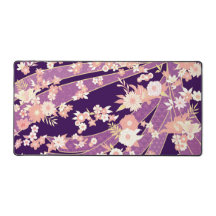 Floral Kimono Muster Violet