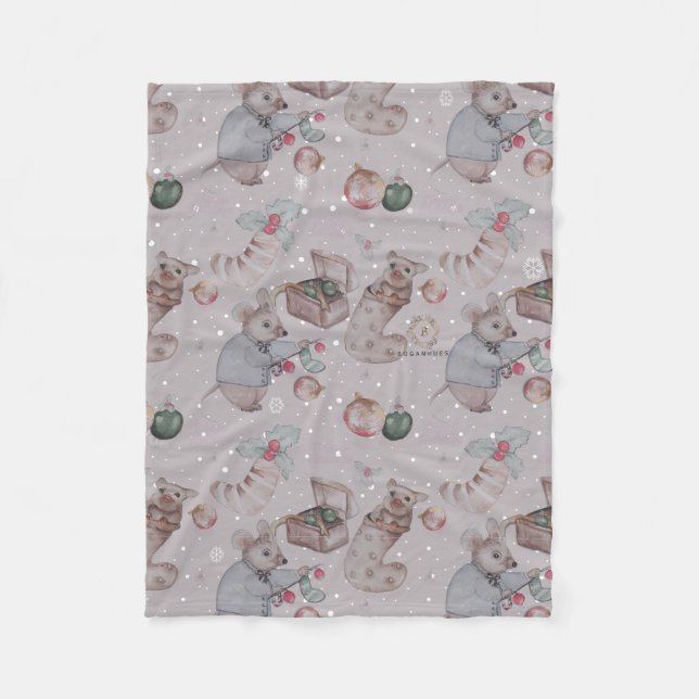 Floral Kinderzimmer Holiday Print Babydecke Fleecedecke (Vorderseite)