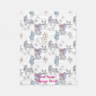 Floral Kinderzimmer Whimsical Print Babydecke Fleecedecke