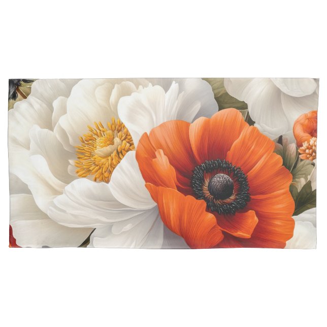 Floral King Pair Kissenbezug (Vorderseite-Links)