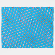 Floral KiniArt Fleece Blanket