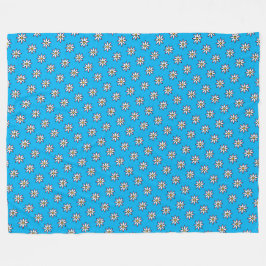 Floral KiniArt Fleece Blanket