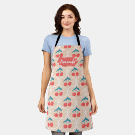 Floral Kitchen Custom Apron, Heart, Cook Bake BBQ Schürze