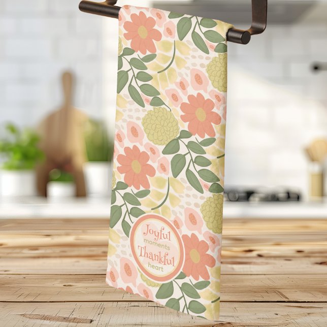 Floral Kitchen Towel - Joyful Moments Collection Geschirrtuch (Happy Mother's Day Floral Kitchen Towel – Joyful Moments Collection)