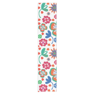 floral kurzer tischläufer