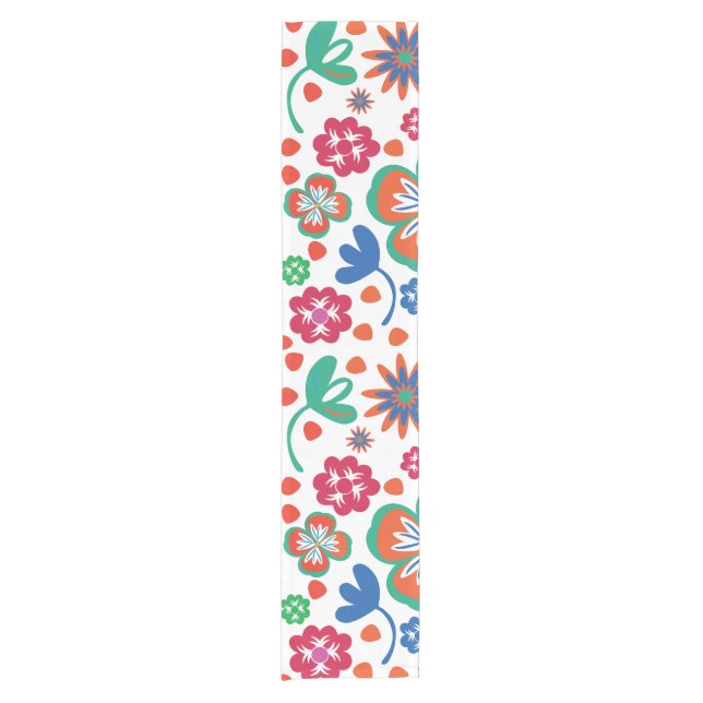 floral kurzer tischläufer (Vorderseite)