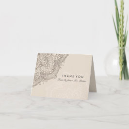 Floral Lace | Cream Dankeschön-Karte Dankeskarte