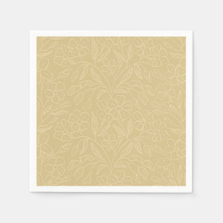 Floral Lace In Yellow Serviette