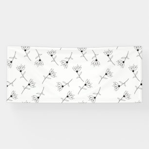 Floral, Lait Blanc, Bannière Romance