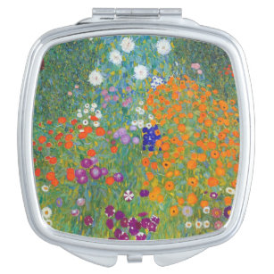 Floral Landschaft Gustav Klimt Taschenspiegel