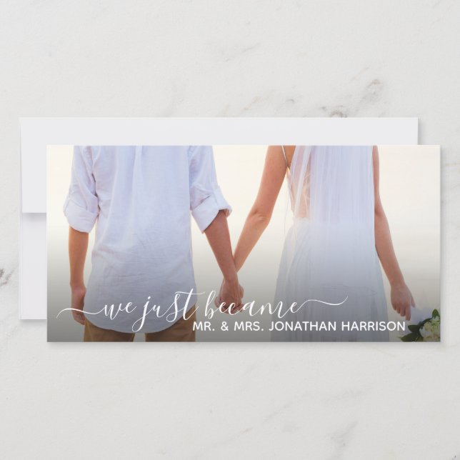 Floral Lanterns Foto Just Married Website Ankündigung (Vorderseite)