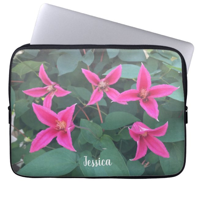 Floral Laptop Sleeve (Vorderseite)