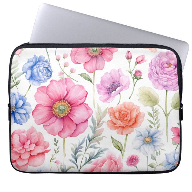 Floral Laptopschutzhülle (Vorderseite)