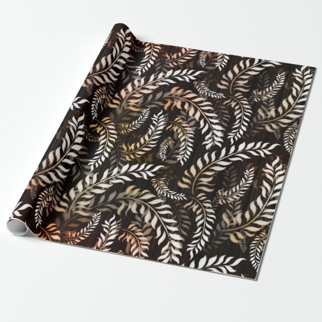 Floral Leaf Geschenkpapier (Ungerollt)