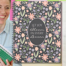 Floral Lehrerplaner - Let Joy Bloom Design