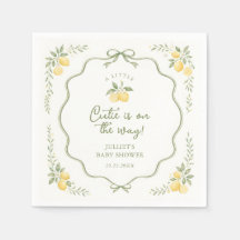 Floral Lemon Citrus Baby Shower