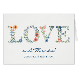 Floral LIEBE Vielen Dank