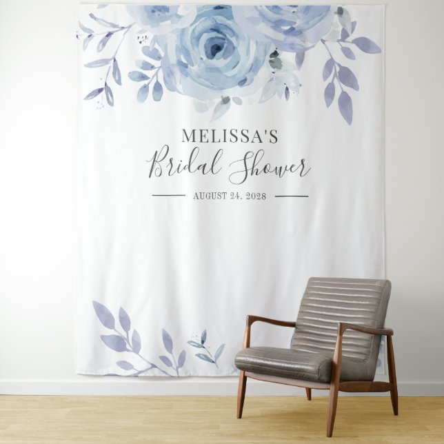 Floral Lilac Brautparty Foto Stand Hintergrund Wandteppich (Beispiel)