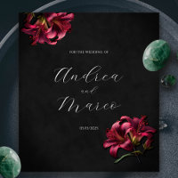Floral Lilly Dark Gothic Wedding