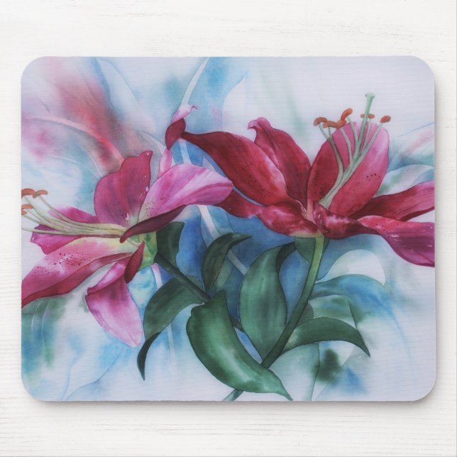 Floral Lily Artistic Mousepad (Vorne)