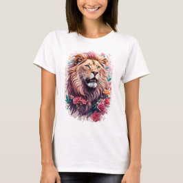 Floral Lion T-Shirt