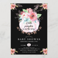 Floral Little Pumpkin Baby Dusche