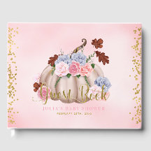 Floral Little Pumpkin Girl Babydusche Baby Dusche