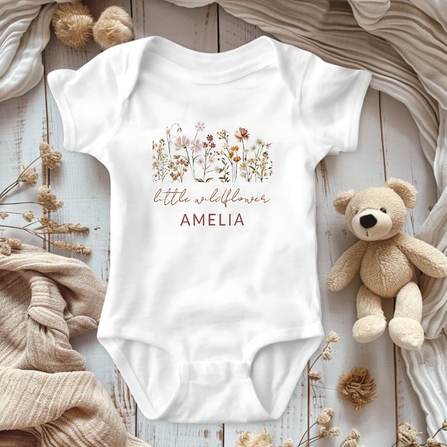 Floral Little Wildblume Baby Baby Strampler (Von Creator hochgeladen)