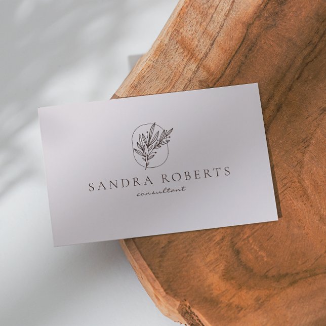 Floral Logo, Consultant, moderne Visitenkarte (Von Creator hochgeladen)