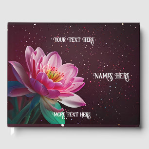 "Floral Lotus Wedding Suite   Starry Night Romance Gästebuch