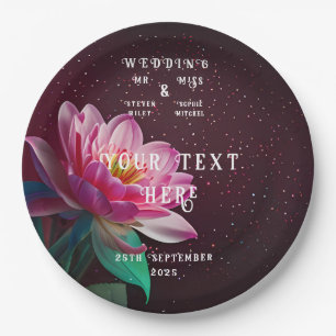 Floral Lotus Wedding Suite Starry Night Romance Pappteller