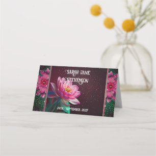 Floral Lotus Wedding Suite   Starry Night Romance Platzkarte
