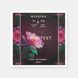 Floral Lotus Wedding Suite | Starry Night Romance Serviette